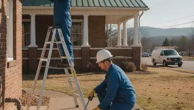 Knoxville, TN emergency plumber repairing a residential pipe leak with professional plumbing tools