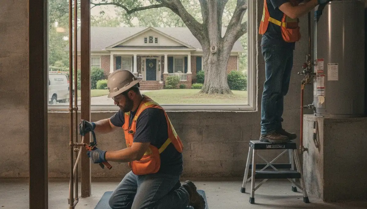 Emergency plumber service van in Knoxville, TN, for residential plumbing repairs