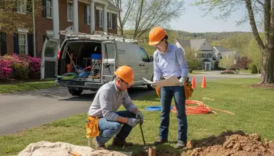 Emergency plumber service truck in Knoxville, TN for plumbing repairs and urgent leak response