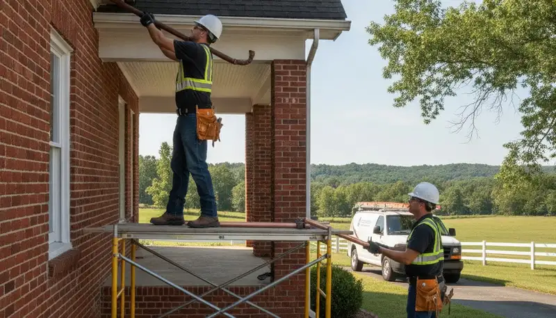 Emergency plumber truck serving Knoxville, TN for fast plumbing repair service
