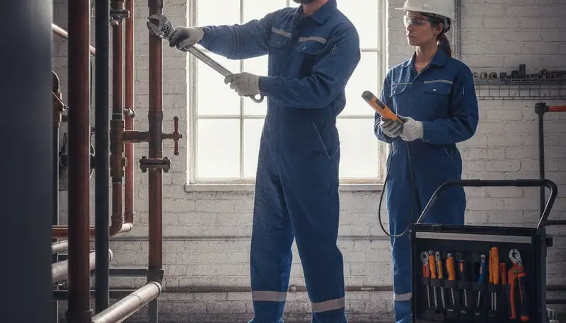 Knoxville, TN plumber repairing a home pipe for fast emergency plumbing service