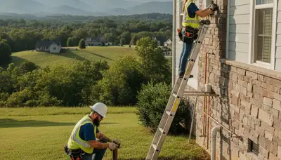 Knoxville, TN emergency plumber repairing a residential pipe leak for fast plumbing service