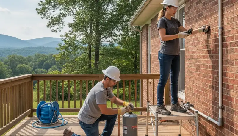 Knoxville, TN emergency plumbing repair service truck for fast residential leak and pipe repairs