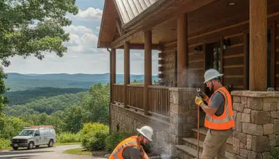 Emergency plumber repairing a leaking pipe in Knoxville, TN