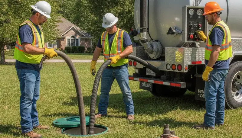 Septic pumping service in Knoxville, TN for residential plumbing maintenance