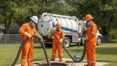 Septic tank cleaning service in Knoxville, TN for residential plumbing maintenance