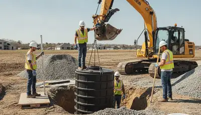 Septic tank installation for Knoxville, TN homes by a professional plumbing repair team