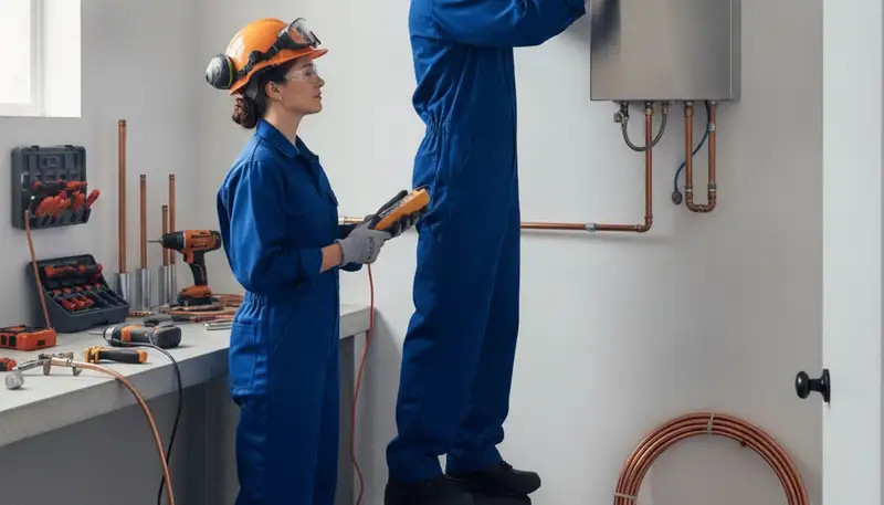 Tankless water heater installation for Knoxville, TN homes by On Call Plumbers